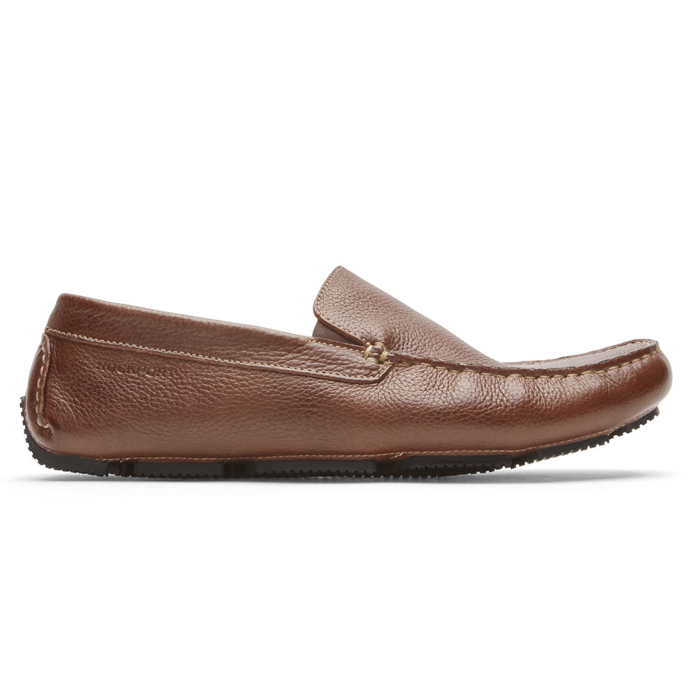 Rockport Singapore Mens Slippers - Rhyder Brown - IE2180643